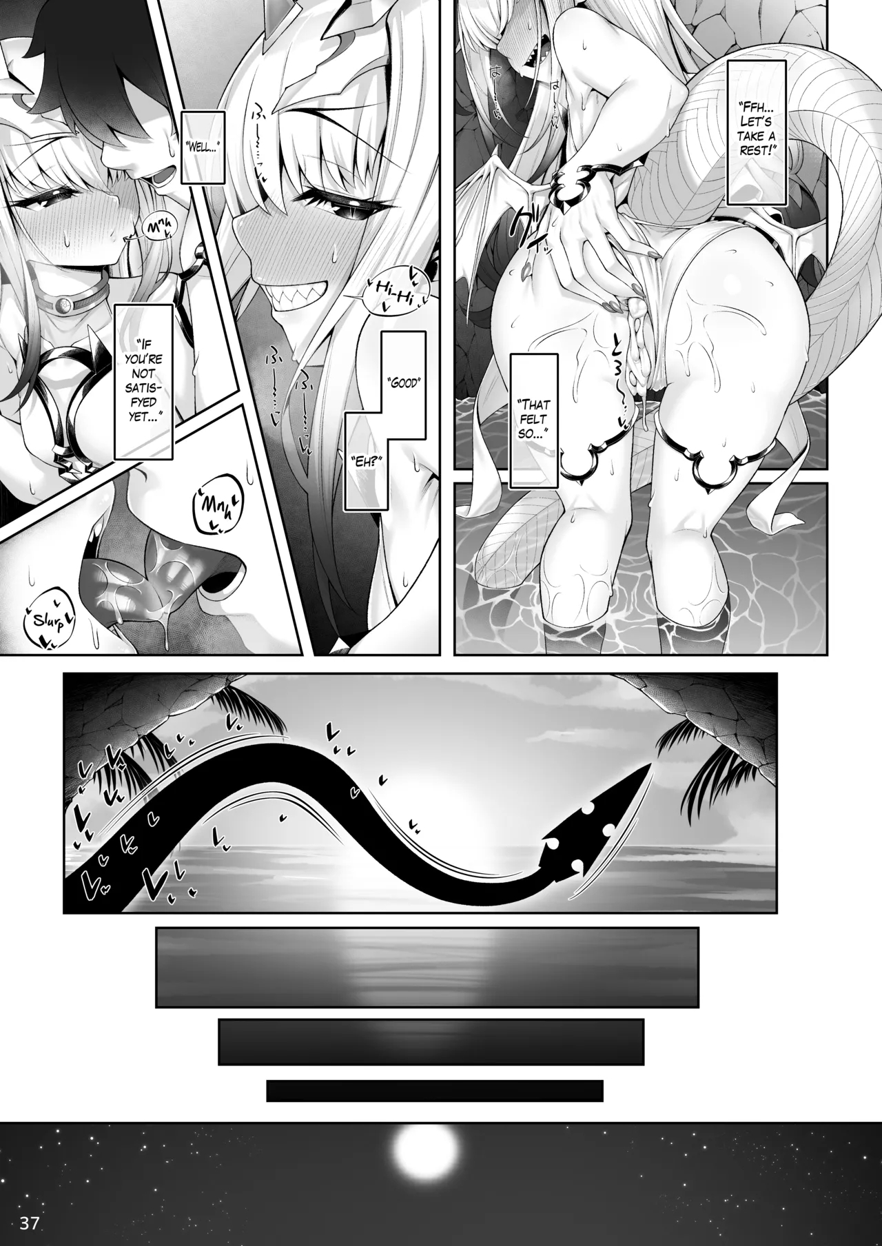 Mizugi Melusine to Iroiro Ecchi Hon | Doing all kinds of lewd things with Melusine in her swimsuit - Page 38