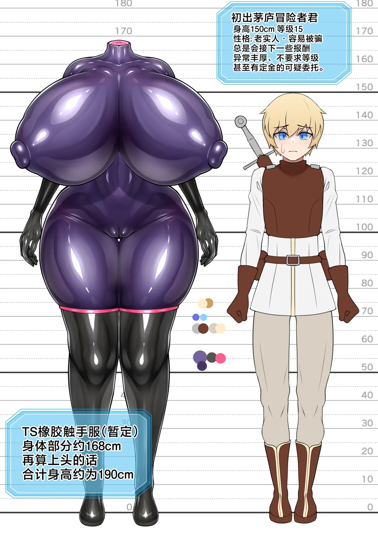 The one wearing a TS rubber suit| 穿着乳胶服TS的冒险者 - Page 7