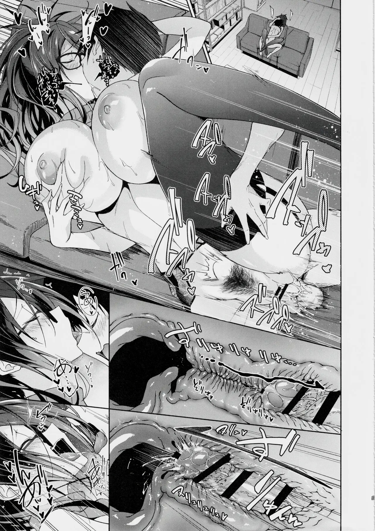 [Alkaloid no Baketu (Mizoguchi Gelatin)] Kyonyuu Megane Dosukebe Oneee-san ni Fudeoroshi Gyaku Ra Sex de Moteasobareru. | Teased and Toyed with by a Busty, Glasses-wearing, Lewd Older Sister in Reverse Virginity-Loss Sex. [English][RestScans] 19