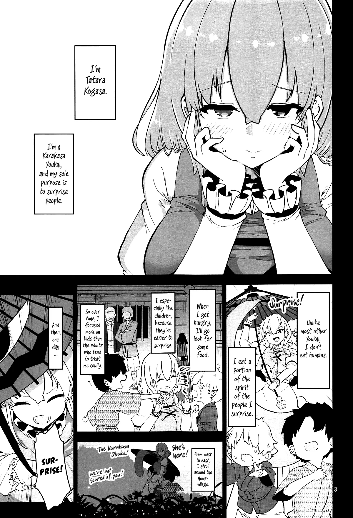 (C105) [Komamesugata (Akure Ekuto)] Kogasa Onee-san wa Odorokasetai - Kogasa want to surprise. (Touhou Project) [English] [Tabunne Scans] 2