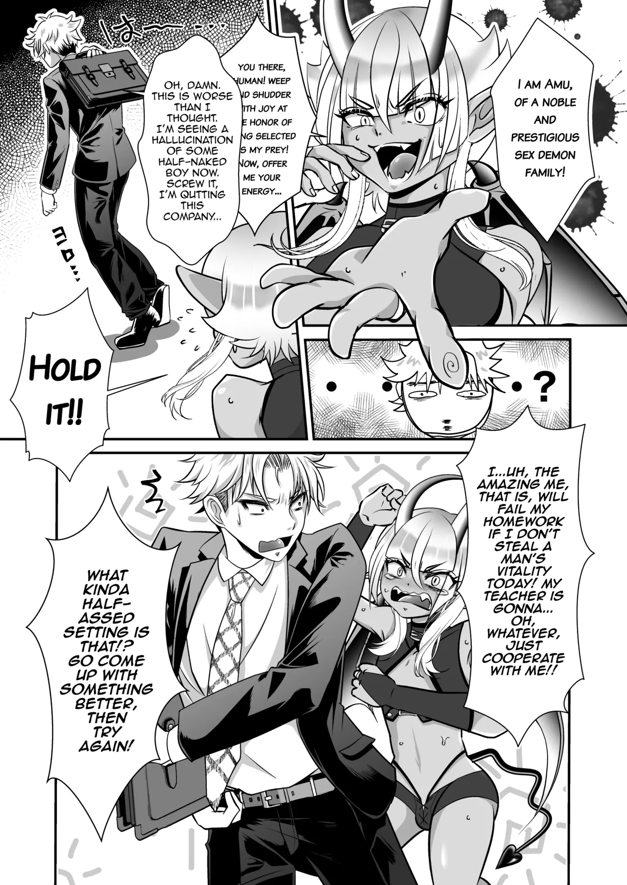 Shukudai de Ningen to Ecchi suru Inmatachi no Hon: "Inma no Kizoku nara Gakkou no Shukudai nante Rakushou!... na Hazu" - Page 5
