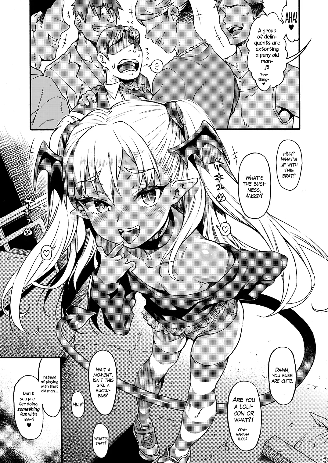 Yasashii? Mesugaki Succubus| A KindCheeky Succubus Brat: Delinquents Punishment Arc - Page 2
