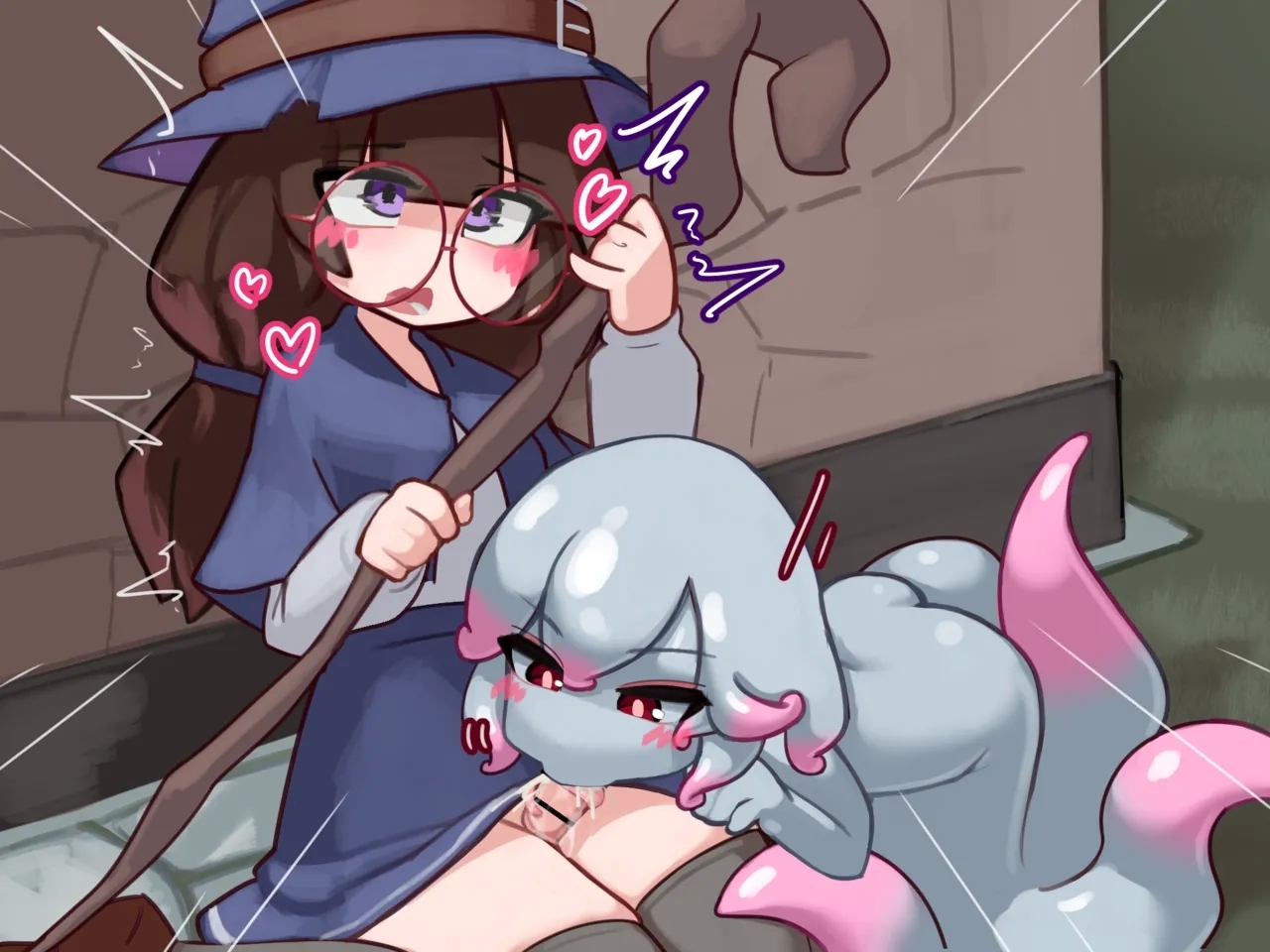 ふたなり魔女見習いがスキュラ娘と爛れた生活を送る話【无文字】 14
