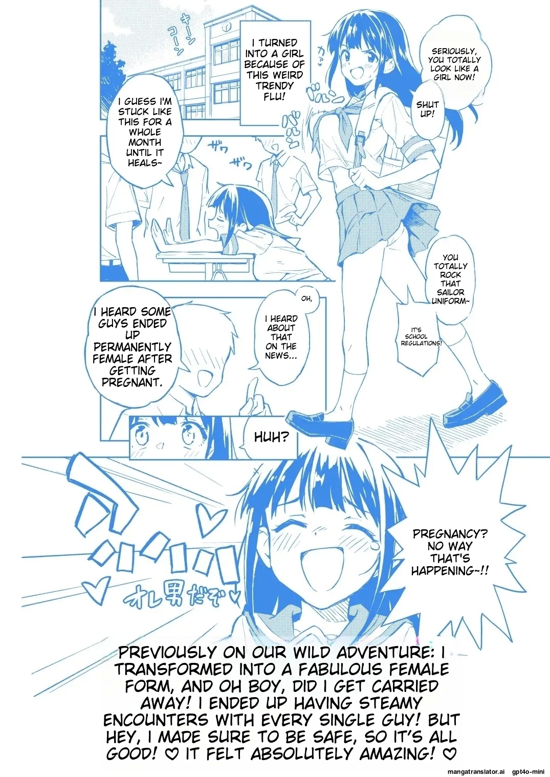 1-kagetsu Ninshin Shinakereba Otoko ni Modoreru Hanashi - Page 3