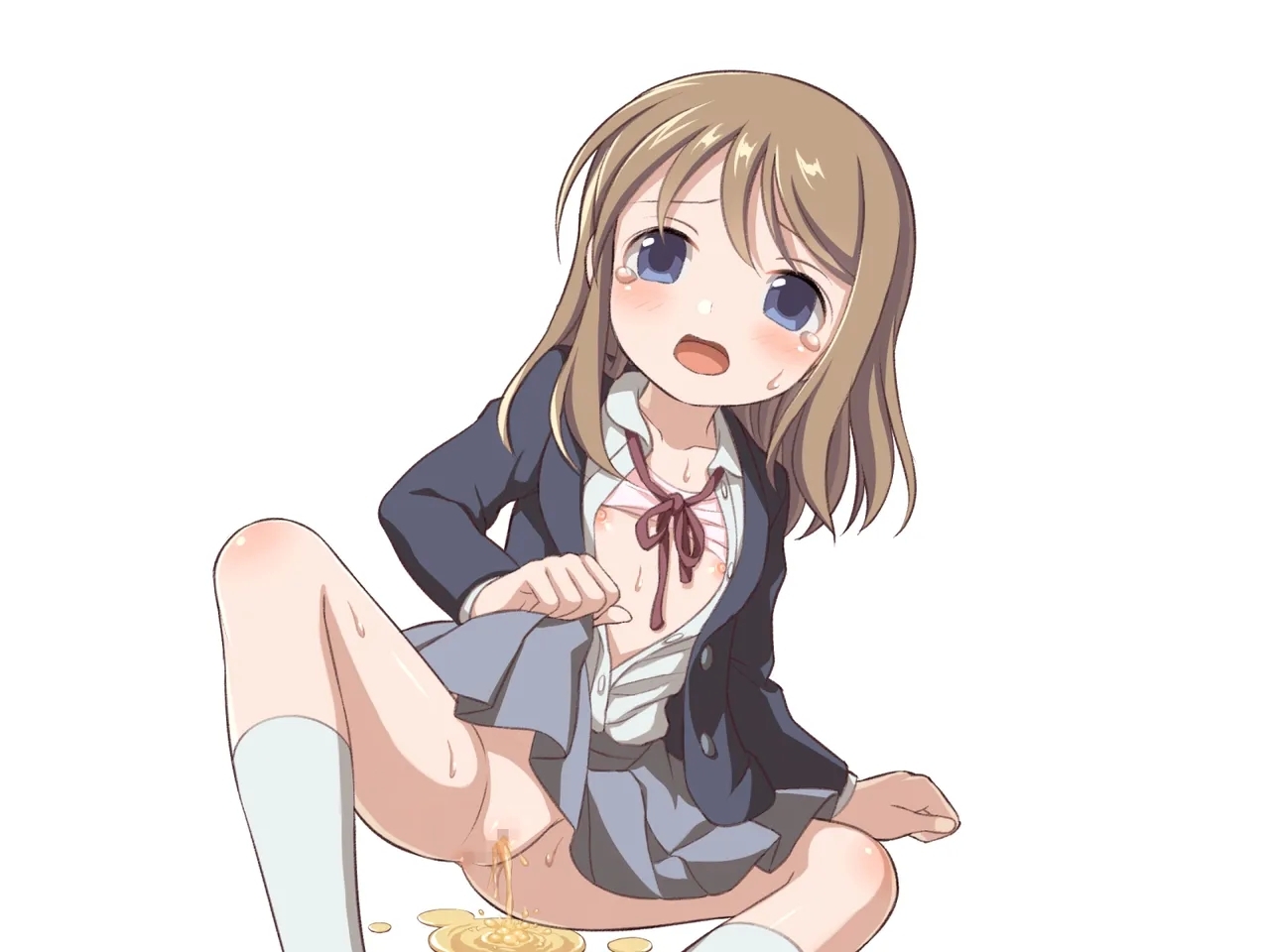 Toilet wo Kari ni Kita Onnanoko to Oshikko Play suru CG - Page 209