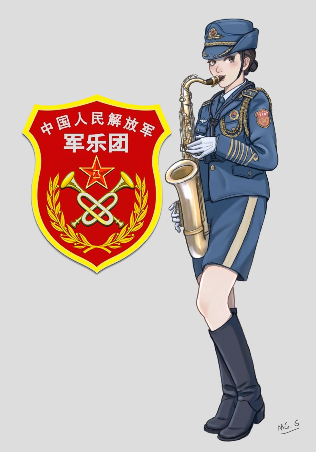 军装少女 105