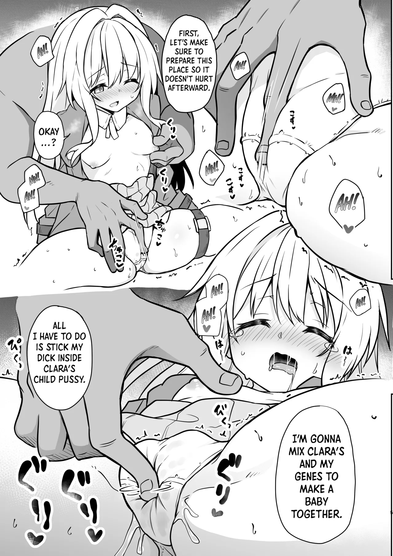 Clara o Saimin Shite Hanshoku no Unmei o Ayumitai | Hypnotizing Clara to Breed for Life - Page 4