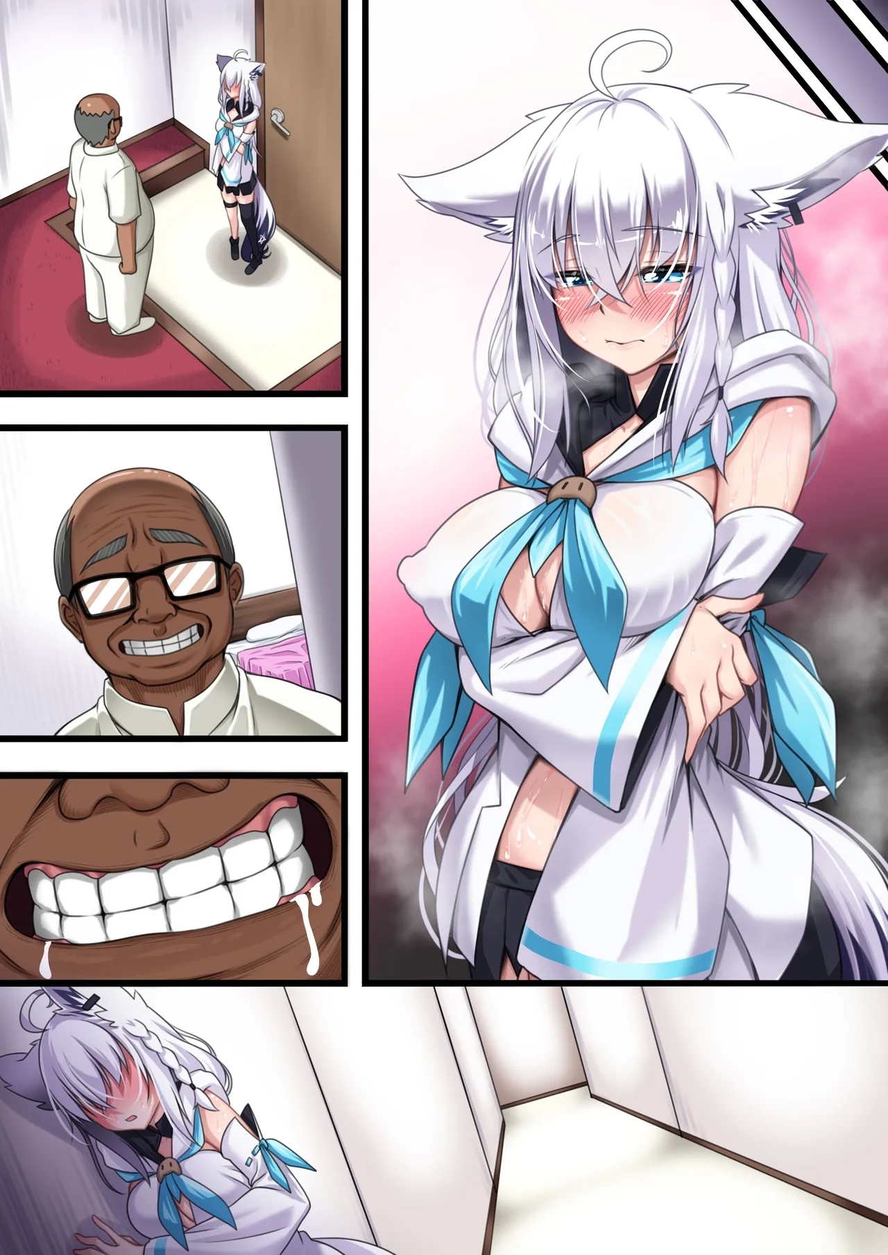 「付き合い始めたすこん部が塩対応で、おっさんすこん部に落とされるフブキさん７」 - Page 36