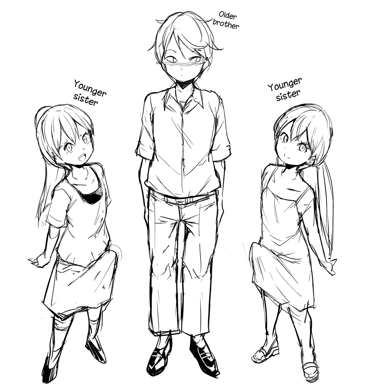 Futago no Imouto ga Onii-chan o Mesu Ochi Saseru | Twin Sisters Turns Their Big Brother Into a Submissive Female - Page 1