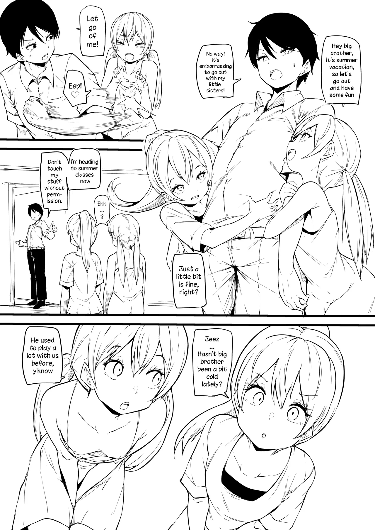 Futago no Imouto ga Onii-chan o Mesu Ochi Saseru | Twin Sisters Turns Their Big Brother Into a Submissive Female - Page 2