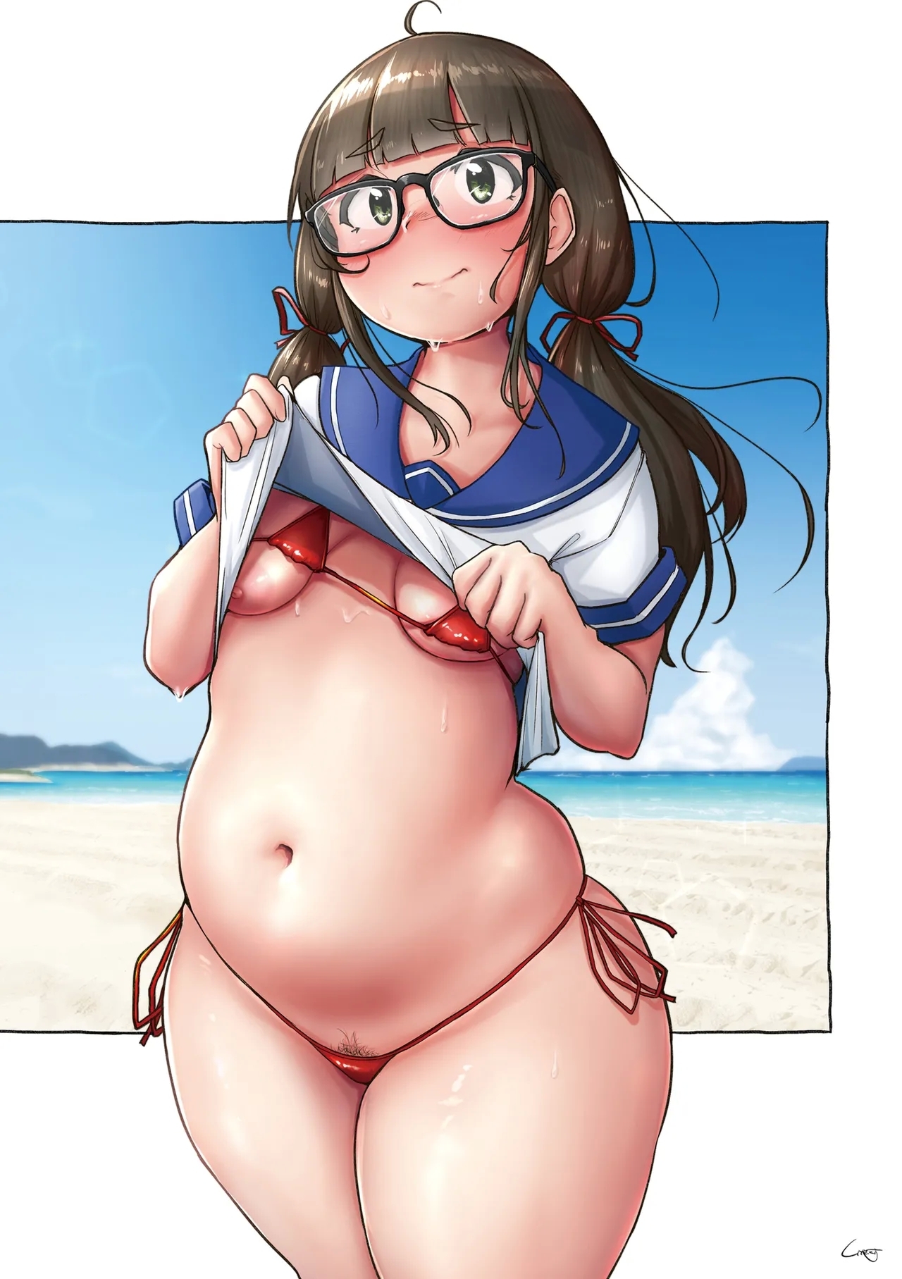 Muchi Pocha JK Fuuki Iin to Himitsu no Okujou | Super Thicc Schoolgirls: The Disciplinary Committee Girl's Rooftop Secret - Page 28