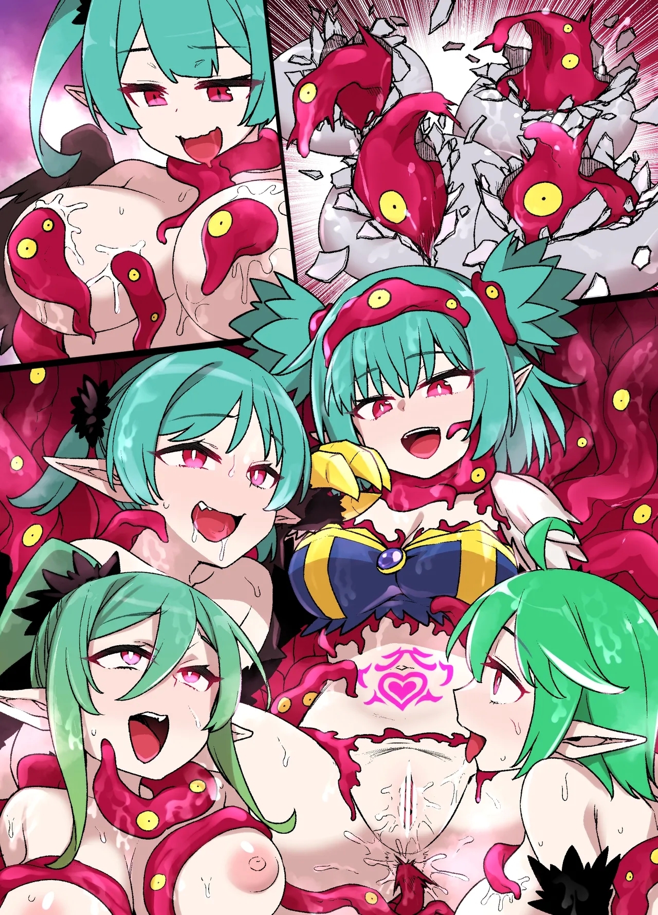 触手の苗床奴〇になるハーピー達 8