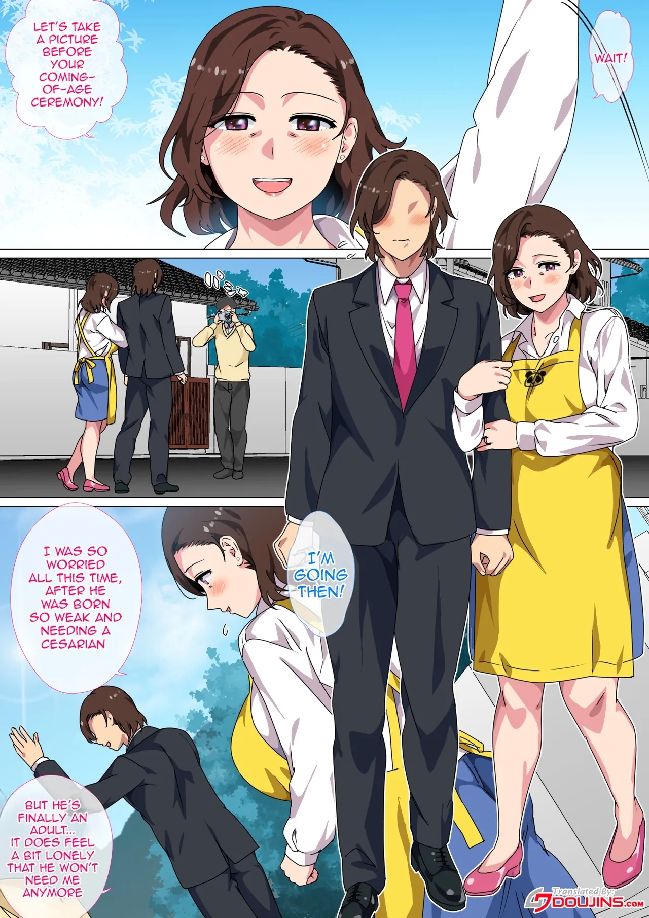 [さーくるスパイス] この田舎町には息子の成人式に母が童貞卒業させる行事がある [英訳] - Hentaiaz.com - 3