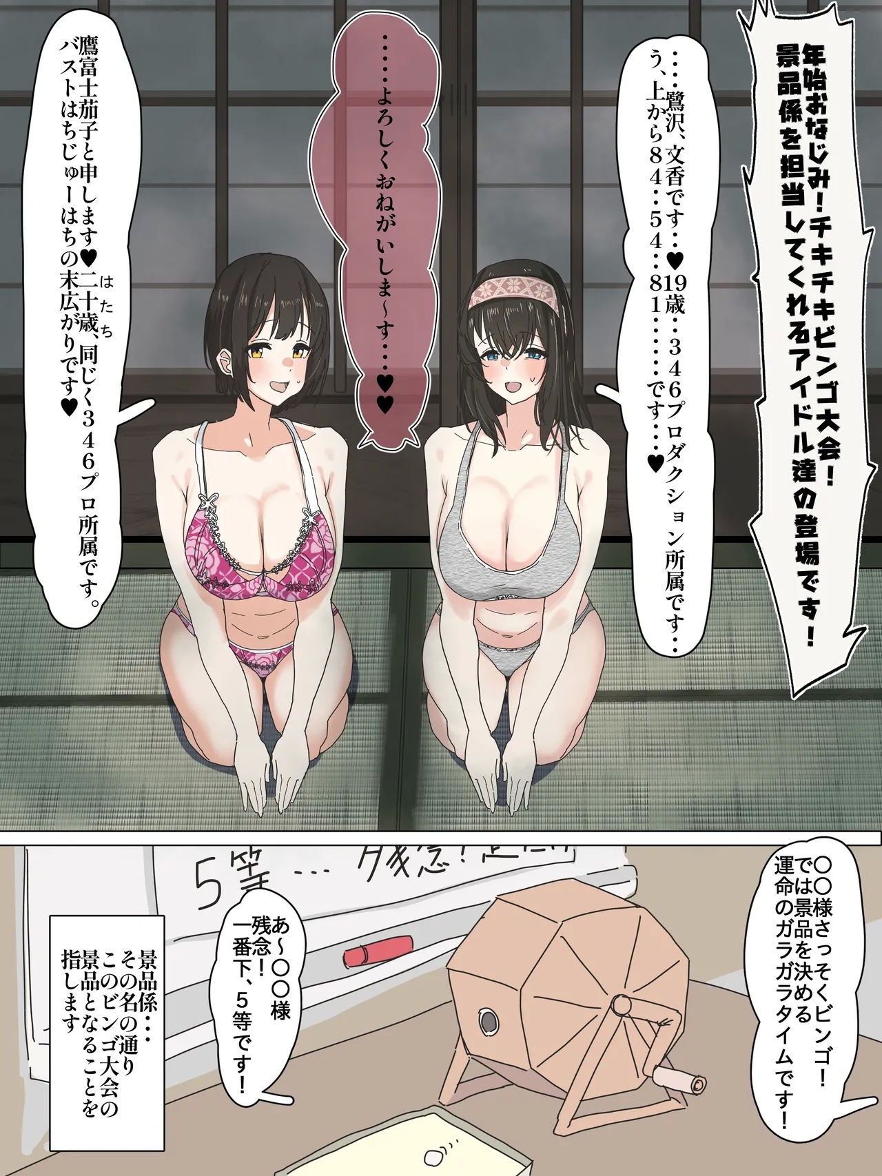 ド助平ビンゴゲームの景品係になっちゃった文香と茄子さん - Page 2