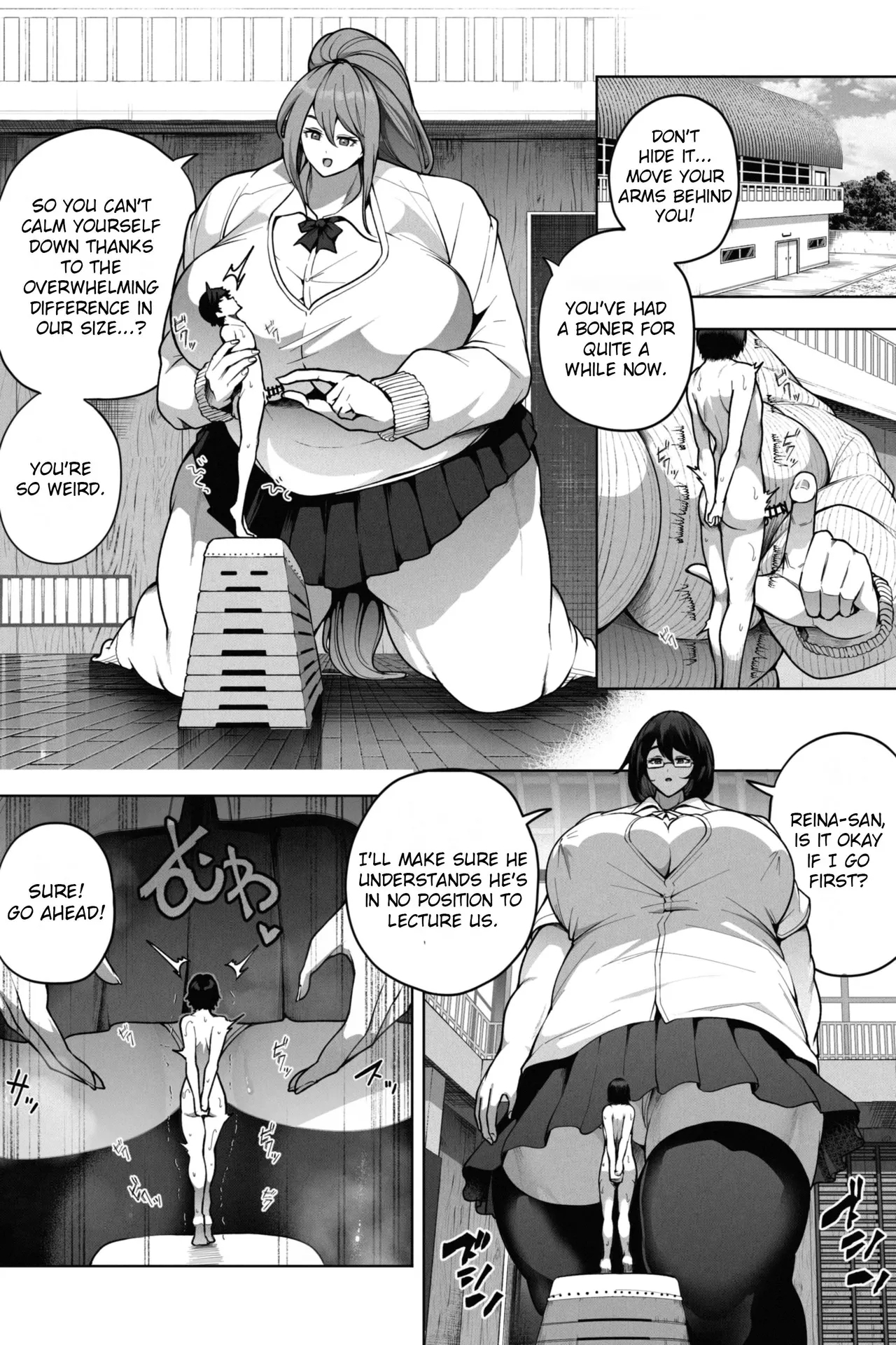After-school pressure guidance by an insanely huge high school girl - Page 5