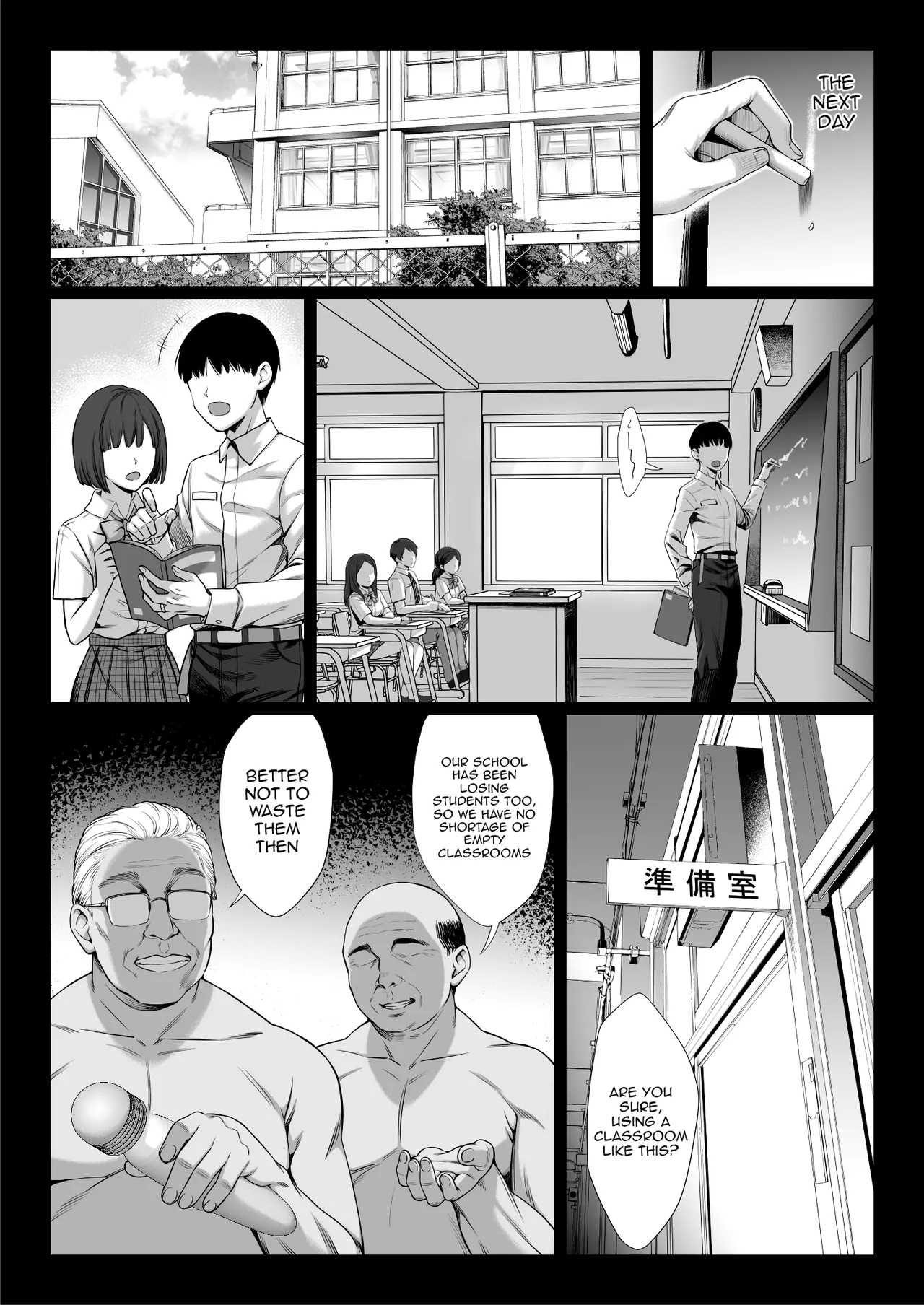 Ossan Kirai no Hitozuma Kyoushi ga Nikubenki ni Ochiru Hanashi | Story About an Old Man Hating Married Teacher Falling Into Being a Meat Toilet - Page 27