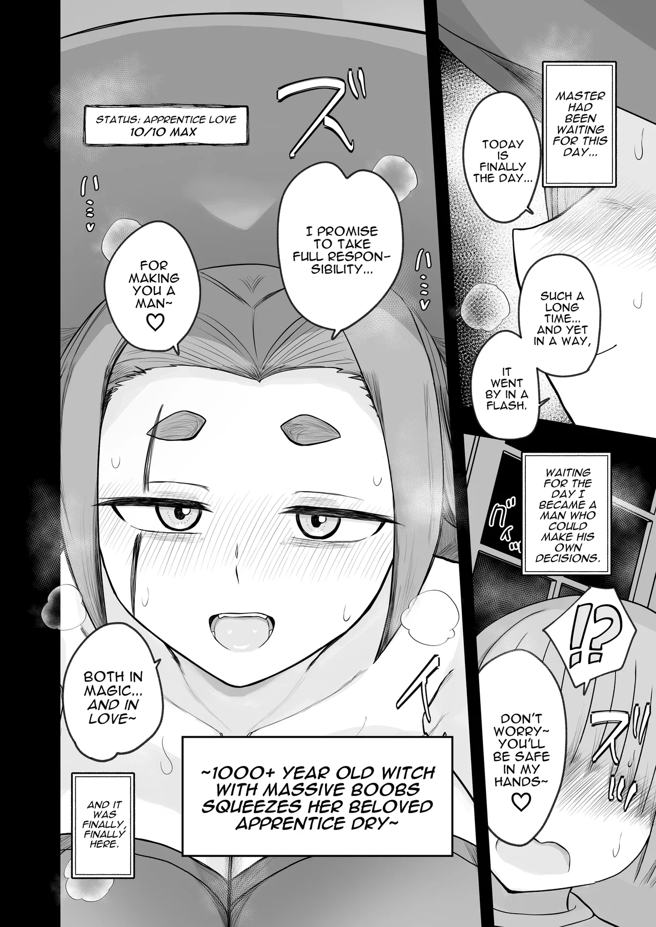 “Warabesai ￪ | 1000 Year Old Witch Cumsqueezes Her Disciple During His Virginity Graduation Exam - Page 10