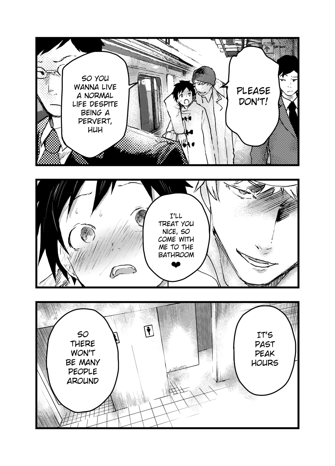 Eki no Toile de Hatsutaiken Rinkan Rape!! Kichiku Seme!! - Page 25