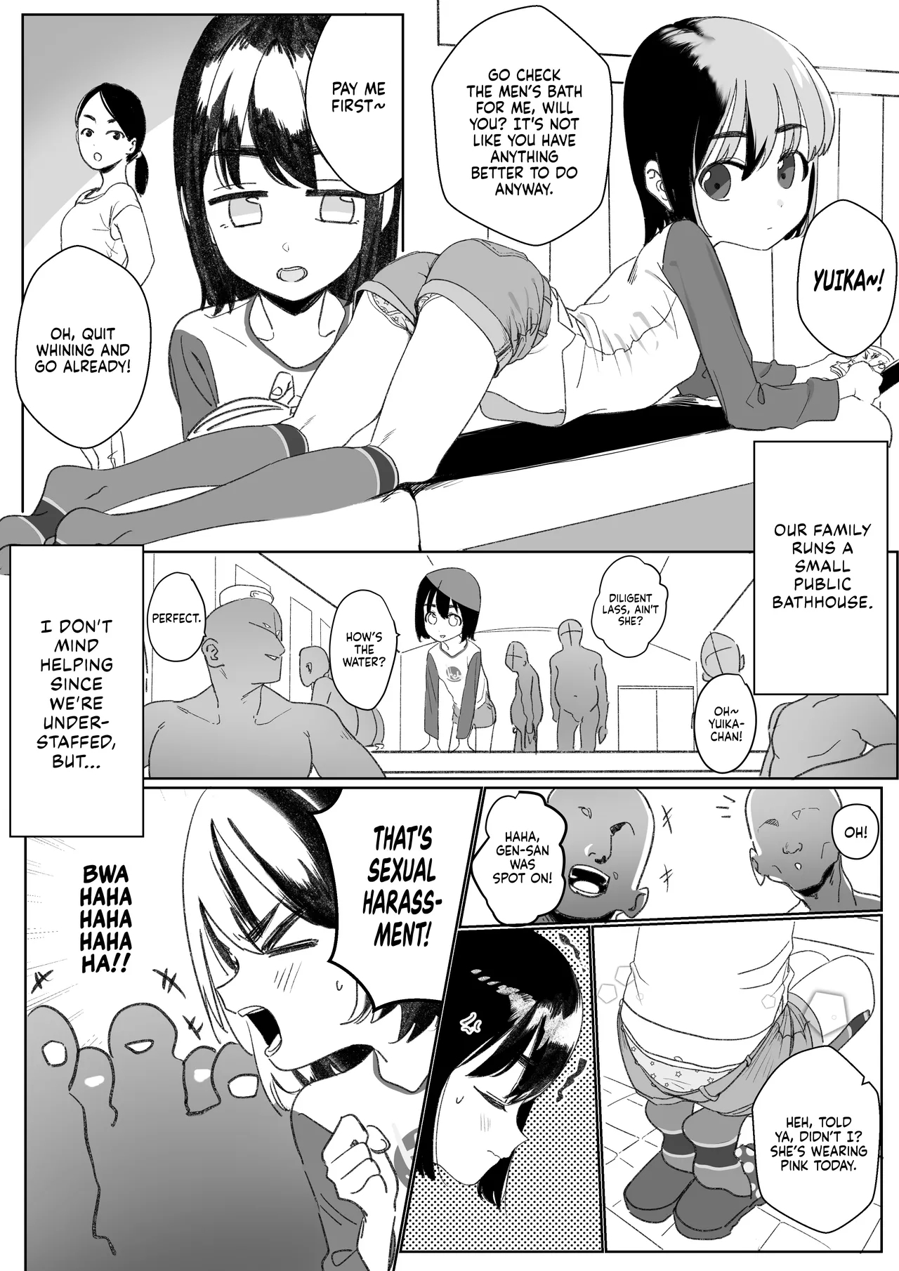 Inaka no Sentou de Otetsudai o Shi Tsutsu Ura de Okozukai o Kasegu ko | A Girl Who Helps Out a Rural Bathhouse While Earning Extra Pocket Money Behind the Scenes 0