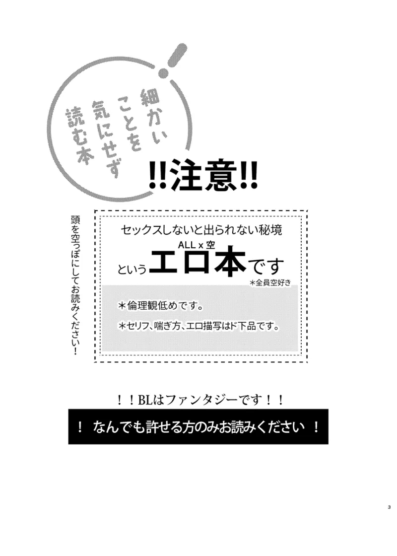 Secret Domain: xxx Shinai to Derarenai Hikyou - Page 4