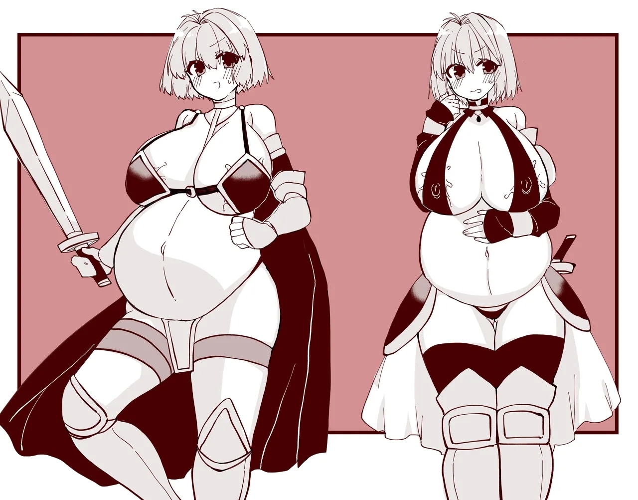 志貴アル✖️ビキニアーマー✖️妊娠✖️触手のお話。 24