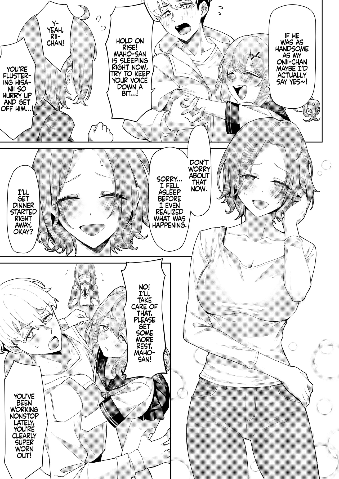 Chichi no Saikon de Doukyo suru Koto ni Natta Gibo no Gijou Shimai to Kawarugawaru Sex shite shimatta Hon | Living with My Stepmom and Stepsisters After Dad's Remarriage and Having Sex with Them All - Page 4