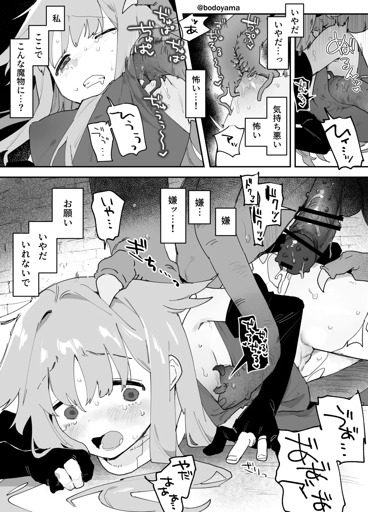 異形の魔物に孕み袋にされる魔法使いちゃん 2