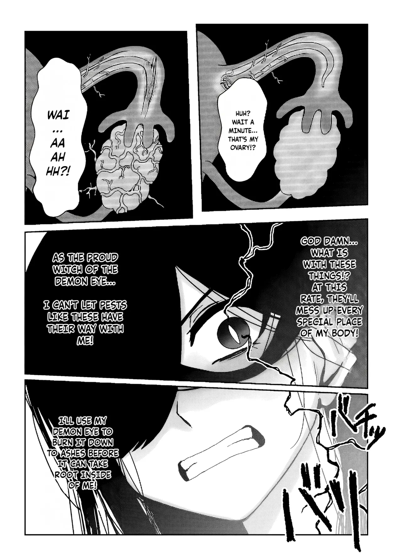Majo ga Shokushuu to Mushi ni Kisei Sarete Shikyuu to Jinsei o Mechakucha ni Sareru Hanashi | A story of a witch infected by tentacles and bugs and how they seriously messed up her womb and life! - Page 18