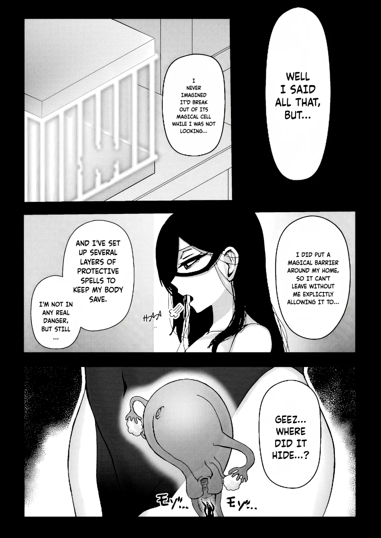 Majo ga Shokushuu to Mushi ni Kisei Sarete Shikyuu to Jinsei o Mechakucha ni Sareru Hanashi | A story of a witch infected by tentacles and bugs and how they seriously messed up her womb and life! - Page 4