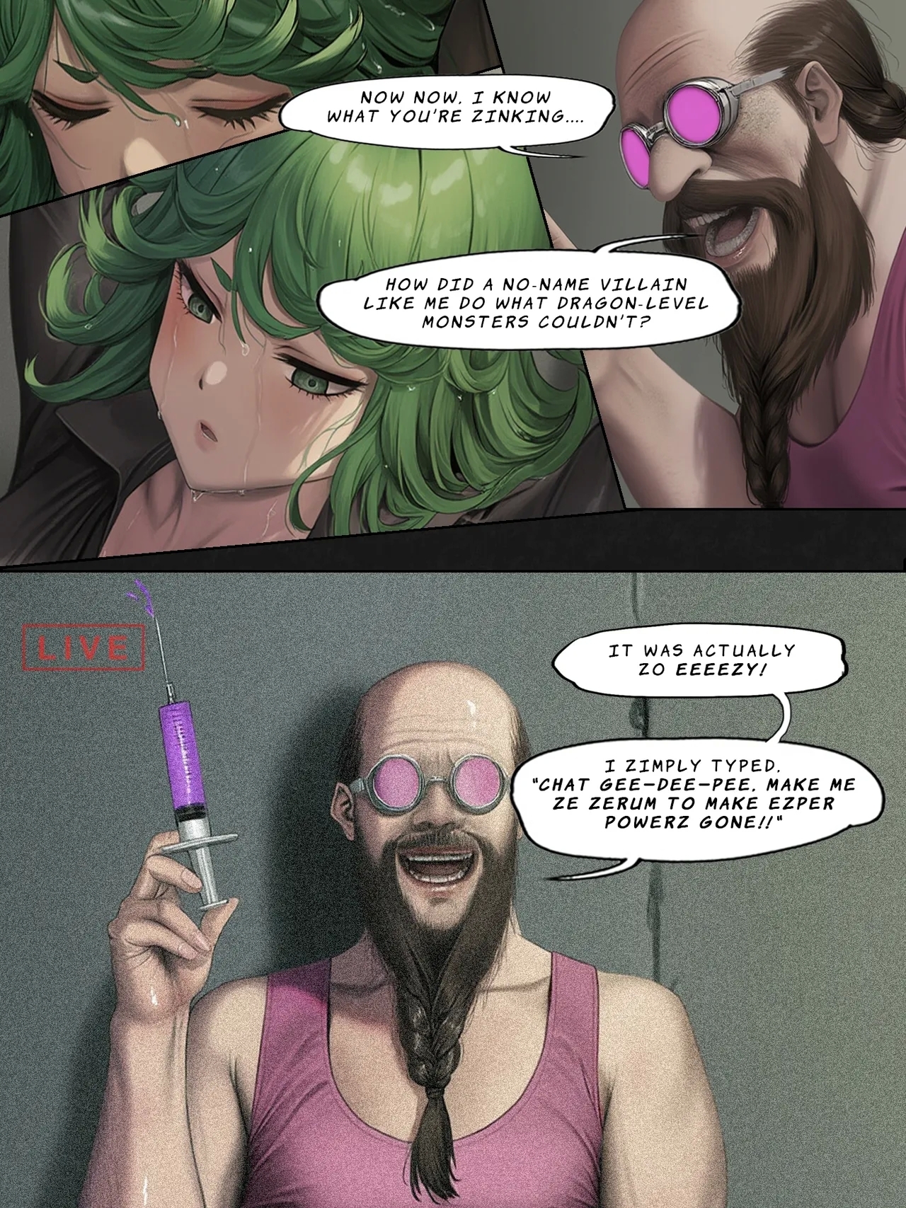 Humanity's Last Broadcast - A Tatsumaki Doujin - Page 12