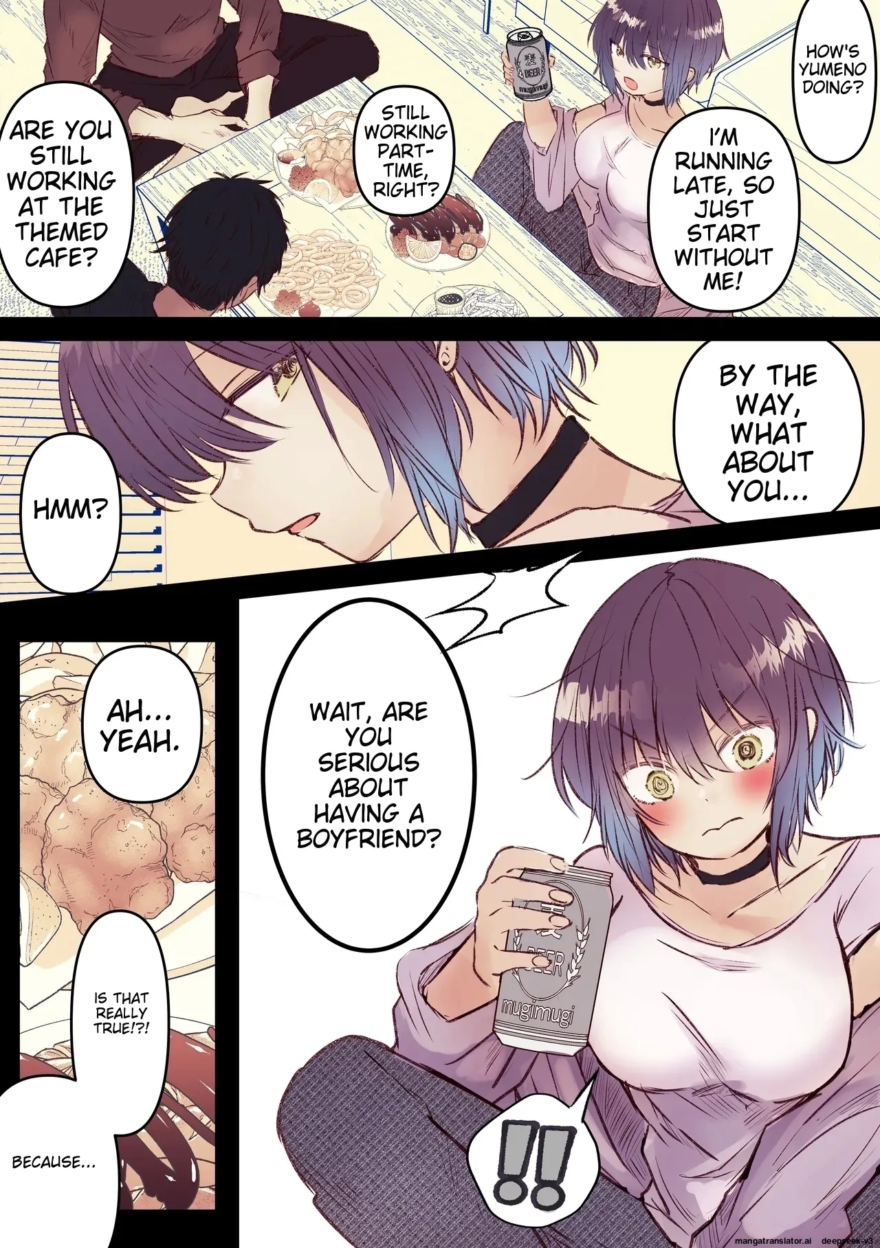 Boyish de Kyonyuu na Kanojo ga Mukashi no Otoko Tomodachi to Nomikai ni Itta Kiri 49
