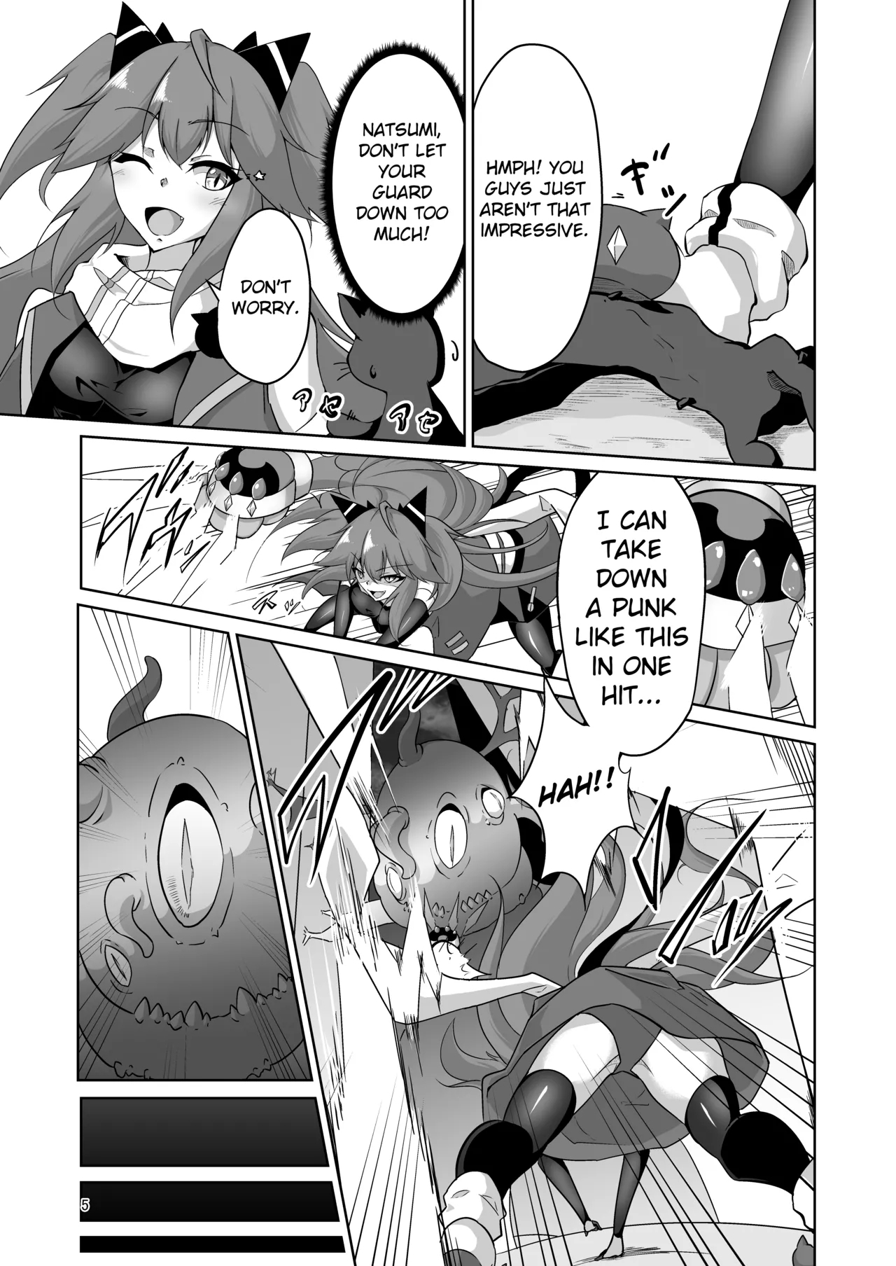 Masou Shoujo Natsumi Haiboku no Kusuguri Jigoku |  Magical Girl Natsumi's Defeat in Tickling Hell - Page 4