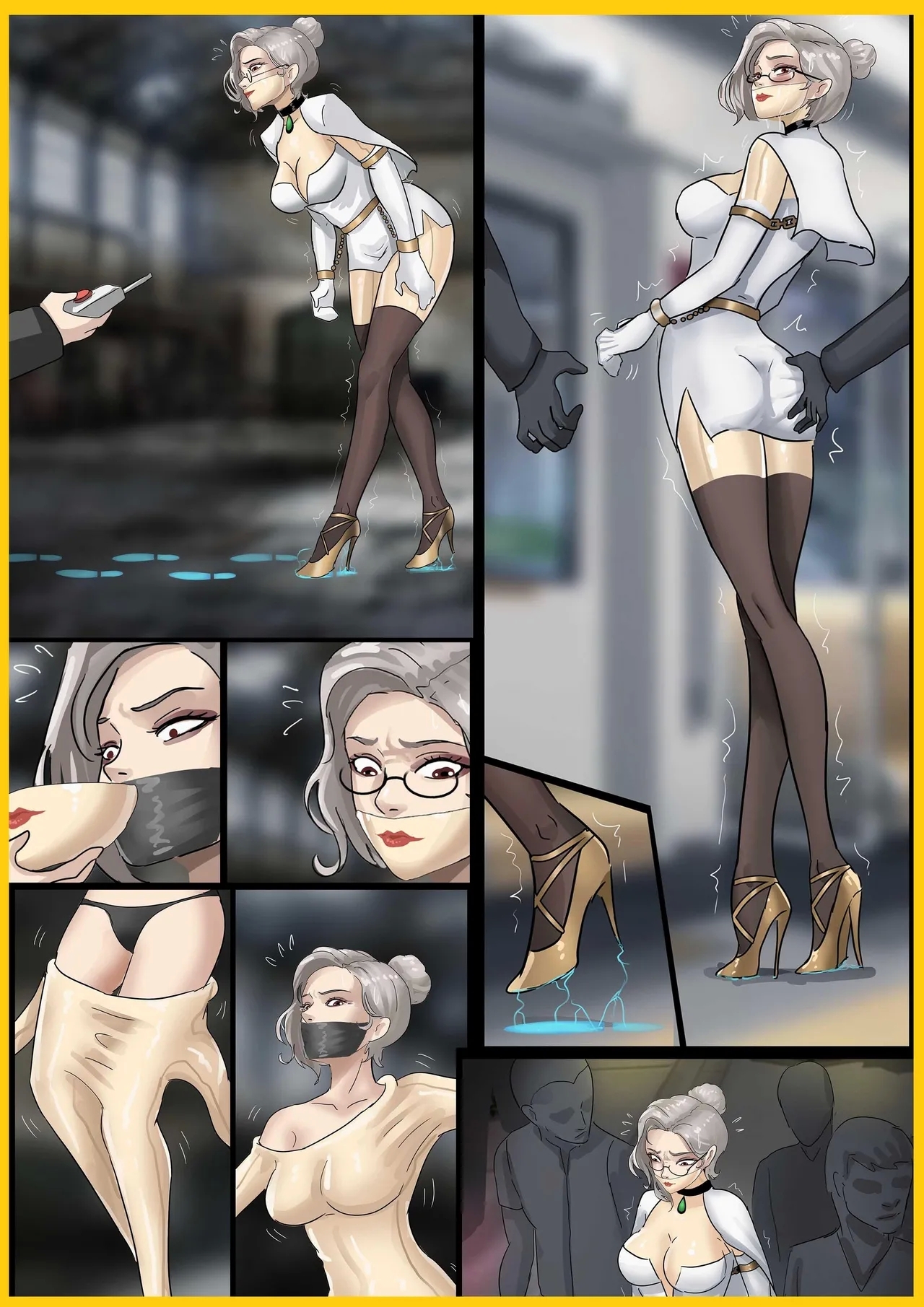 《完美的伪装拘束 》美女被精密道具伪装拘束 被迫拘束行走 被路人肆意玩弄无法反抗   0