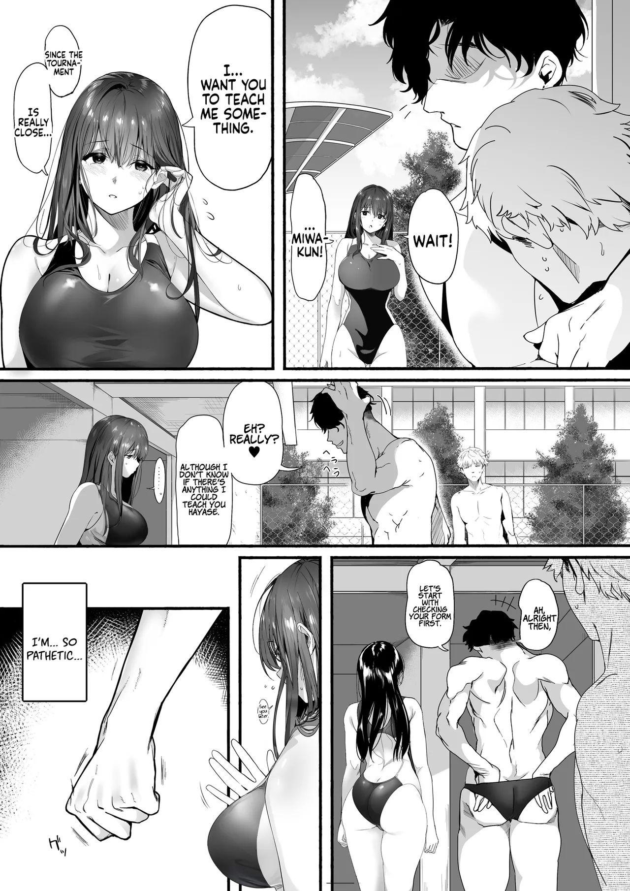 Suieibu no Seisokei Osananajimi ga DQN ni Moteasobareru Ichibushijuu | The Whole Story of My Neat Childhood Friend in the Swimming Club Being Toyed With by a Dumbass - Page 8