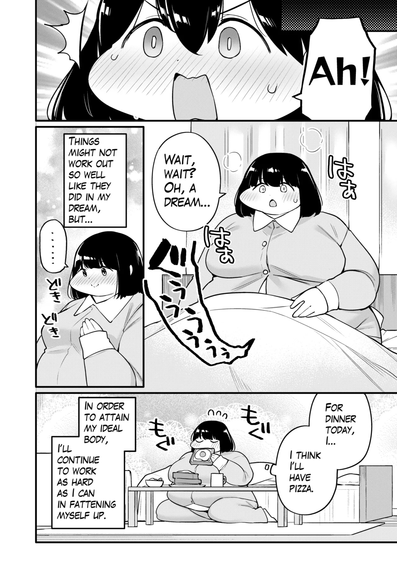 Ayano's Weight Gain Diary: Dream! - Page 8