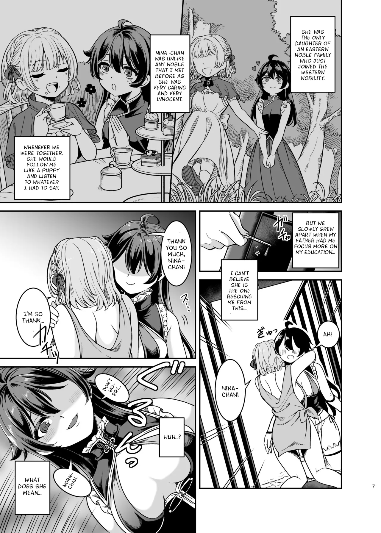 Yandere Mistress Sex Slave Education - Noble who Buys Childhood Friend - Page 6