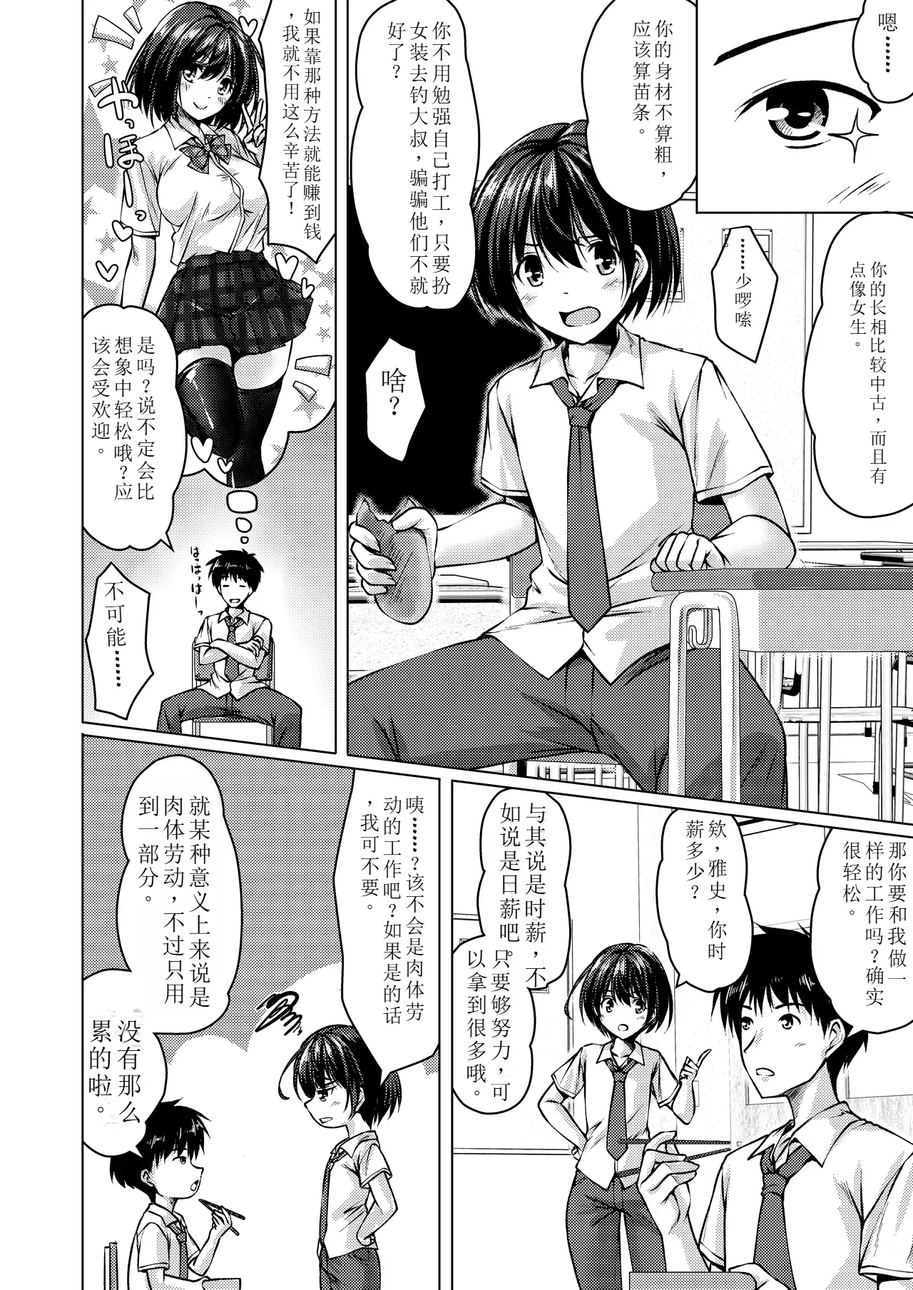 バイト紹介しても らったら何故かTS化して援交していた#1 - Page 6