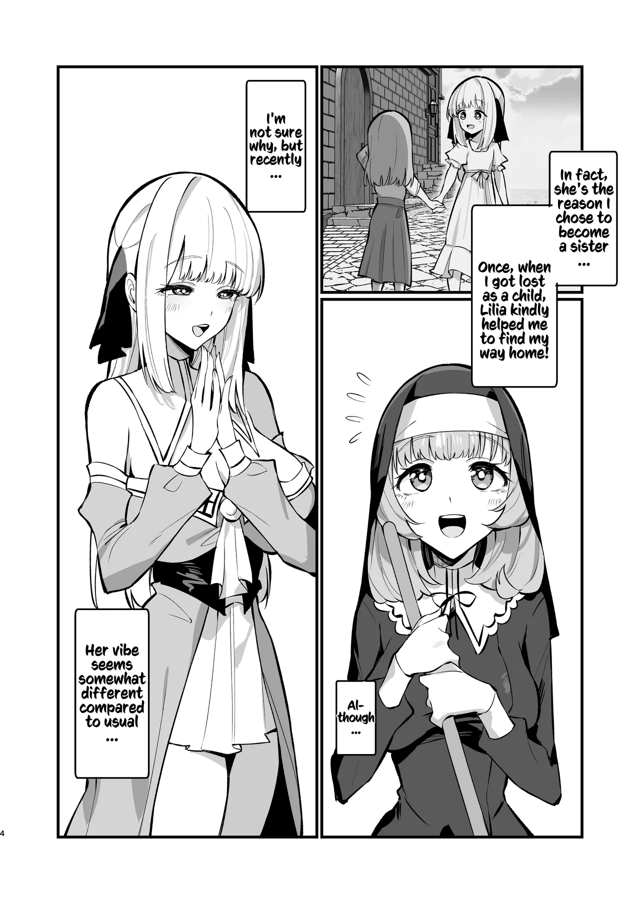 Sister Kanzen Haiboku.｜A Sister's Absolute Defeat Until an Innocent Nun Enters Heat and Indulges in Passionate Mating Sex - Page 4