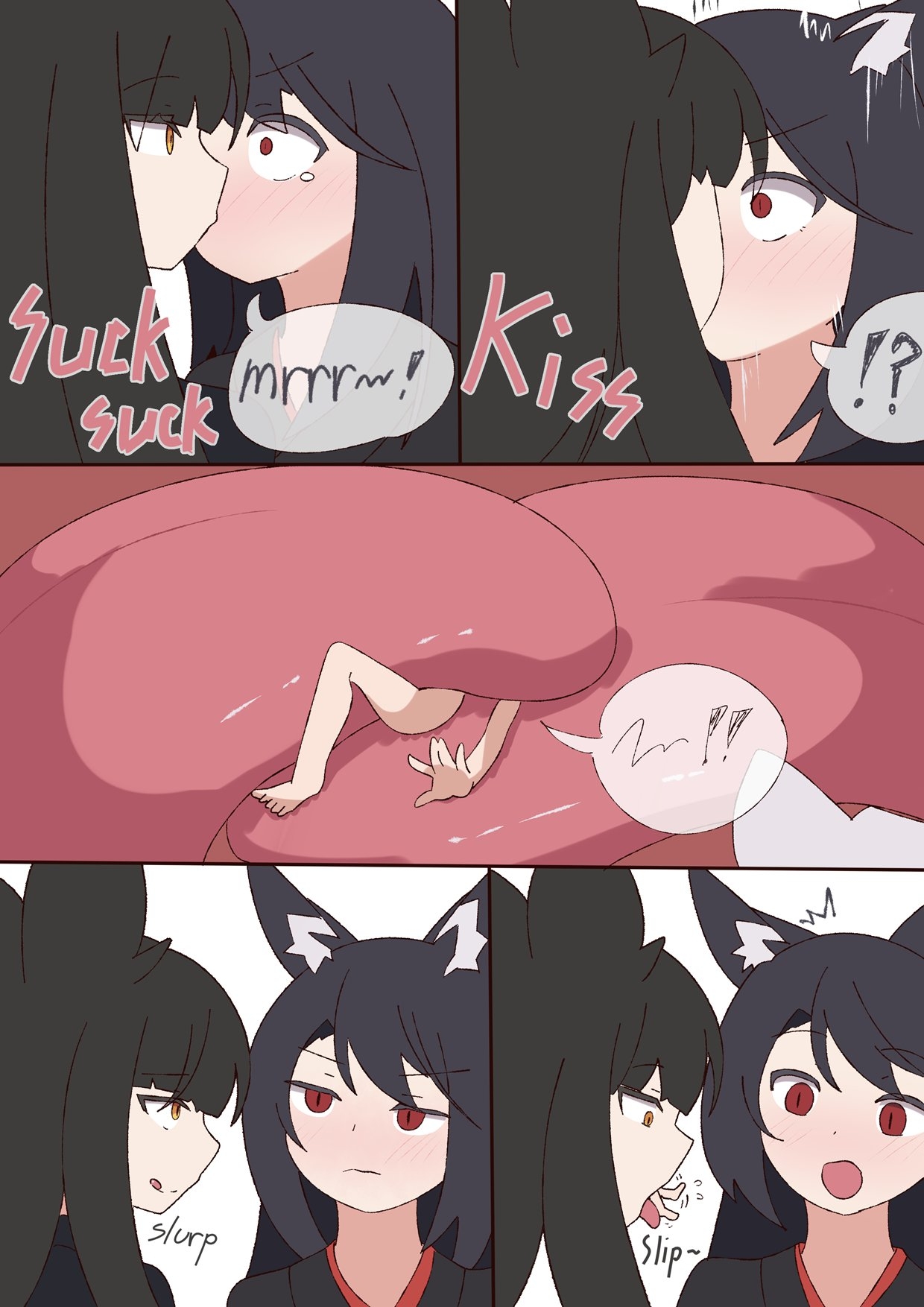 kuro kitsune x kuro kitsune  vore 2