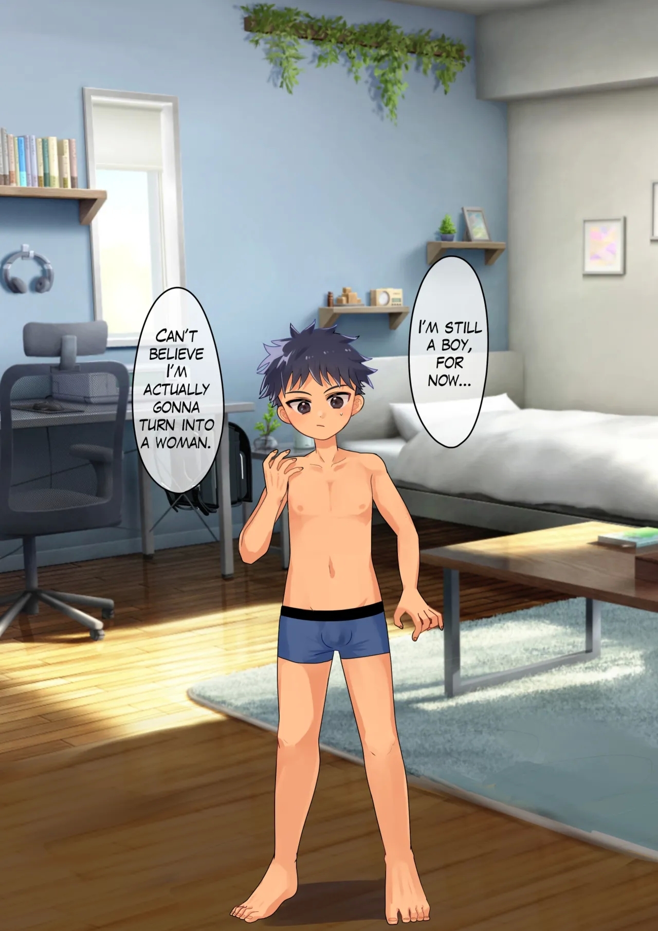 Nyotaika Kyuuseichou Shoukougun ni Kakacchatta Ko | A Boy Got Infected with Feminization Age Progression Syndrome 1