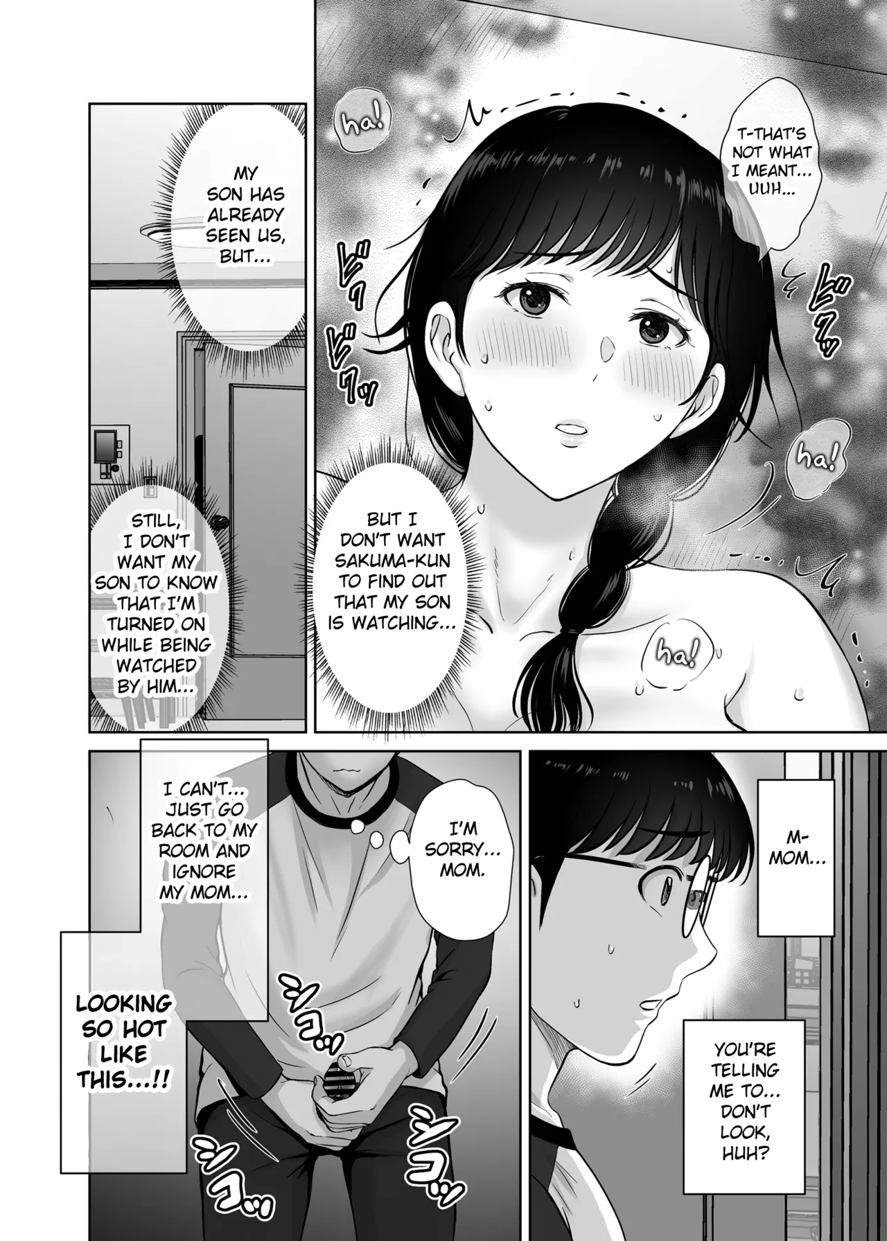 Kyonyuu Kaasan no Namachin de Ikimakutta Hanashi - Page 36