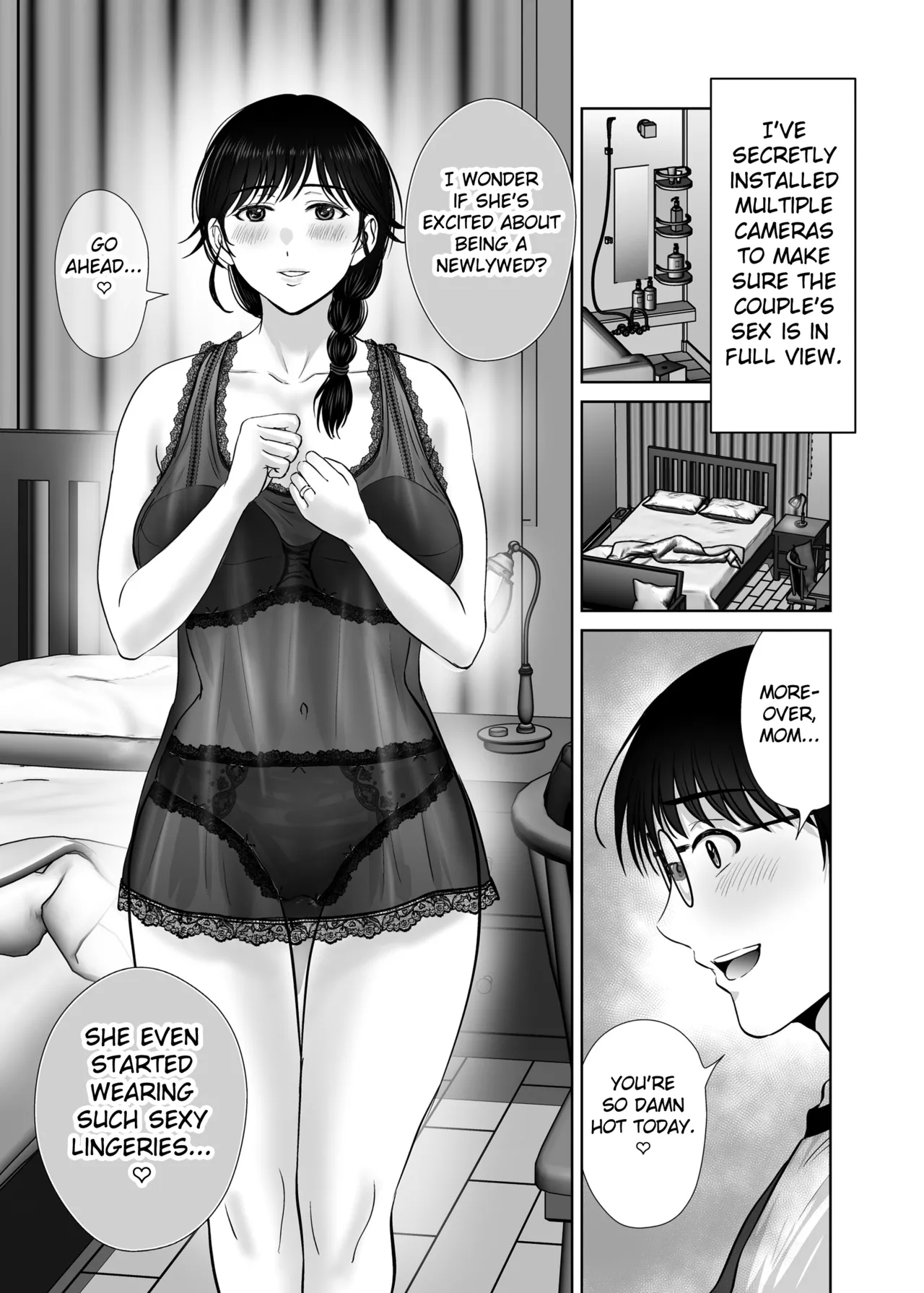 Kyonyuu Kaa-san ga Boku no Me mo Mae de 2 - Page 4
