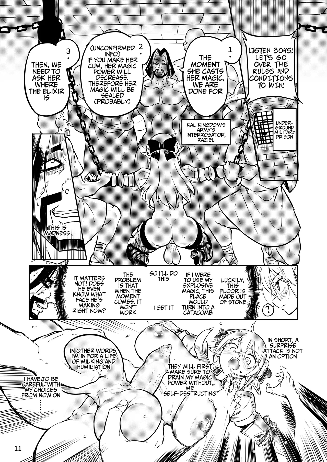 Futanari Elf Onna Kishi Verina Ryojoku Sakusei Kangoku - Page 11