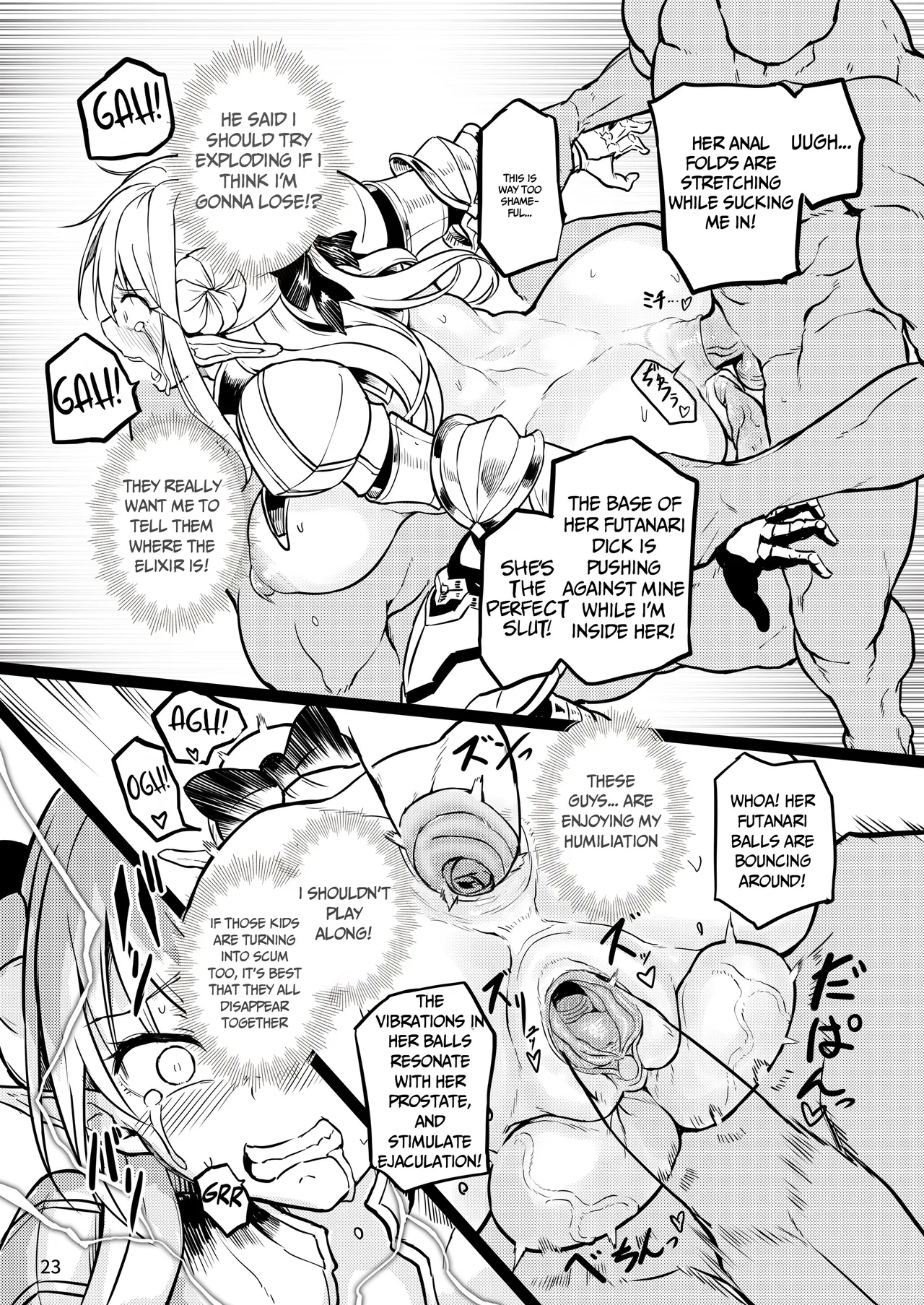 Futanari Elf Onna Kishi Verina Ryojoku Sakusei Kangoku - Page 23