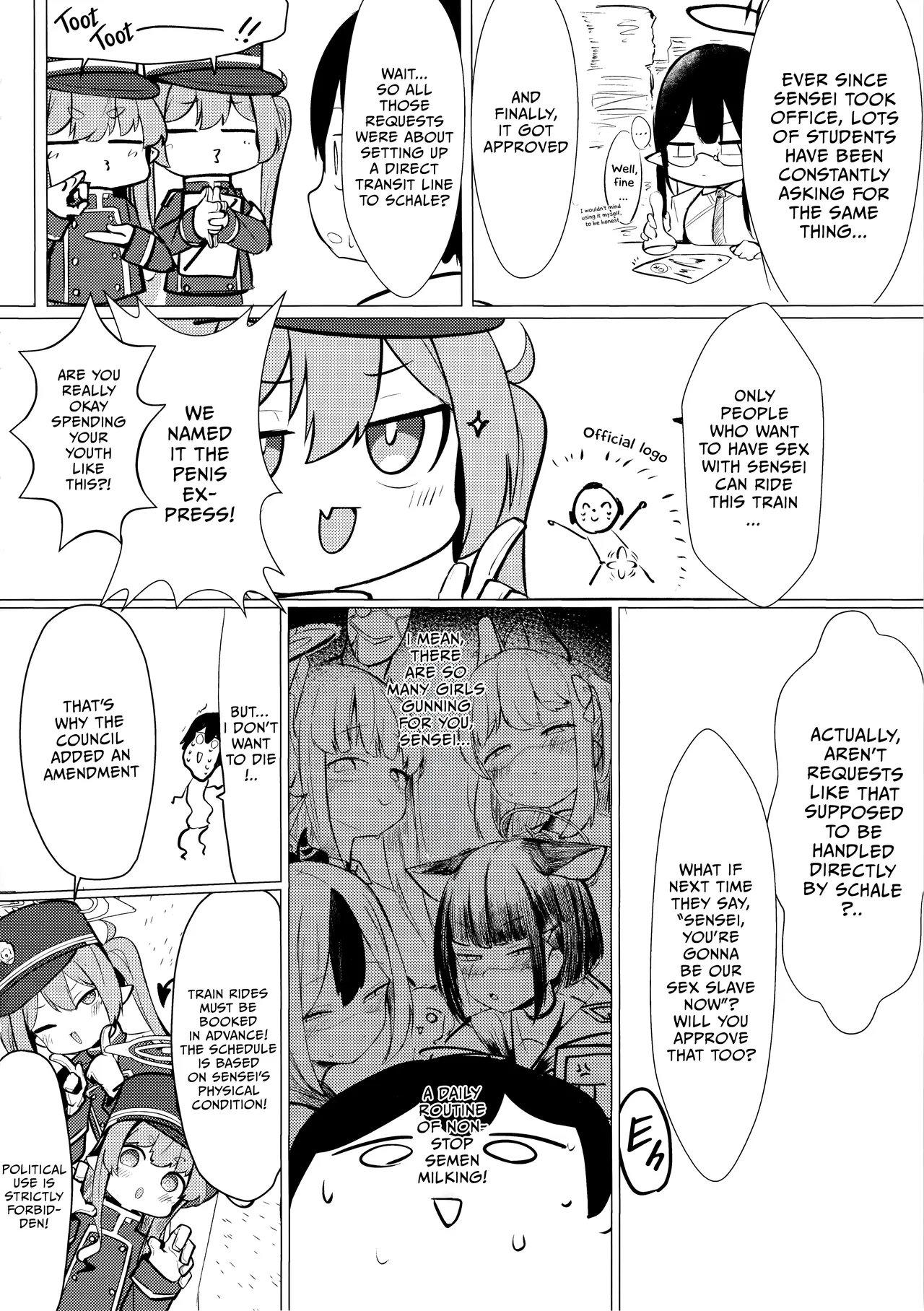 (せんせーのアーカイブ13) [へそのゴマ油 (へこまん)] シュポれっ! (ブルーアーカイブ) [英訳] - Hentaiaz.com - 3