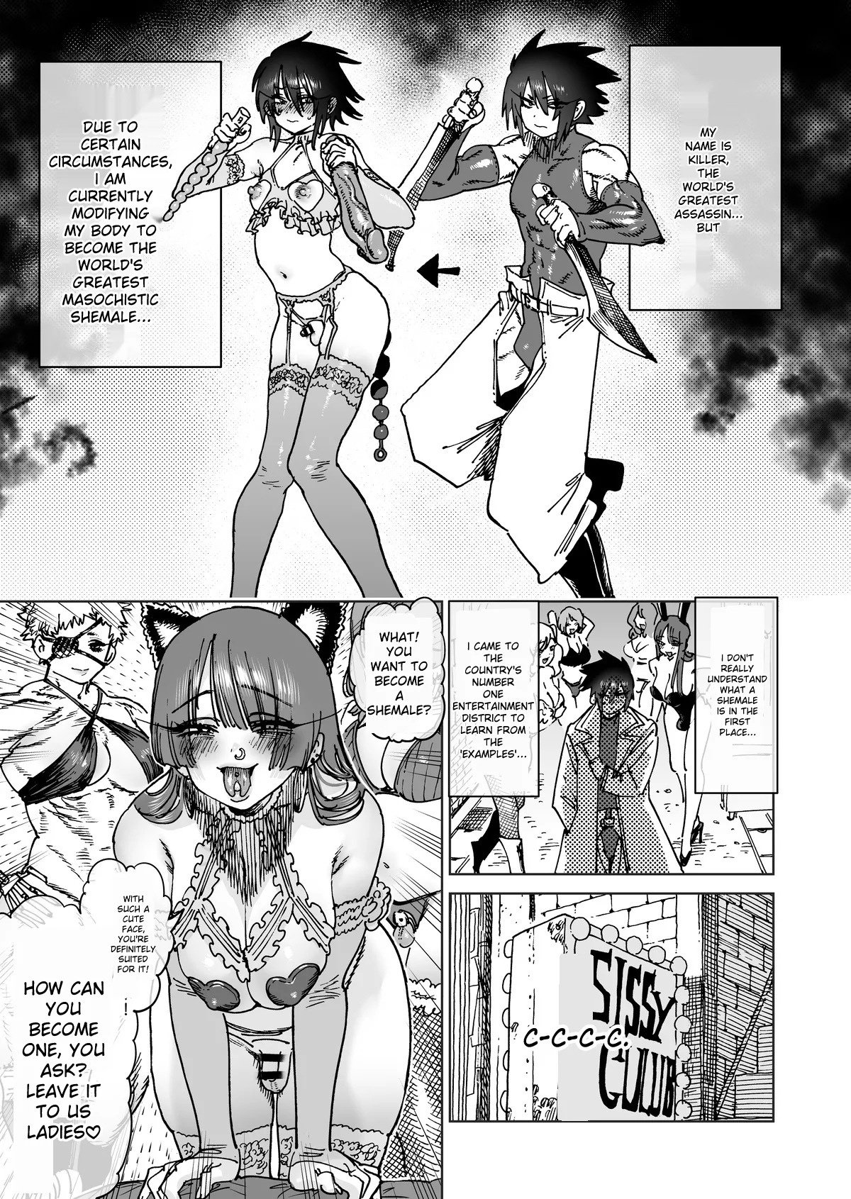 [Horieros] "The Strongest Assassin's self-feminization into a fallen shemale" 1-11 [Rough English] 6