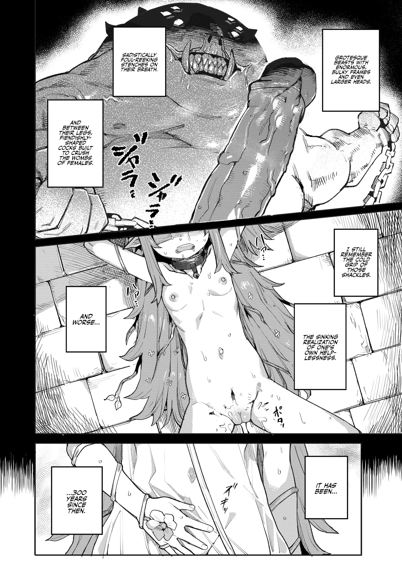 Seirei Rougoku Nyehiru| Enslaved Nymph Nyehil - The Tale of a Broken Sow Whose Immature Womb Was Trained To Submit - Page 4