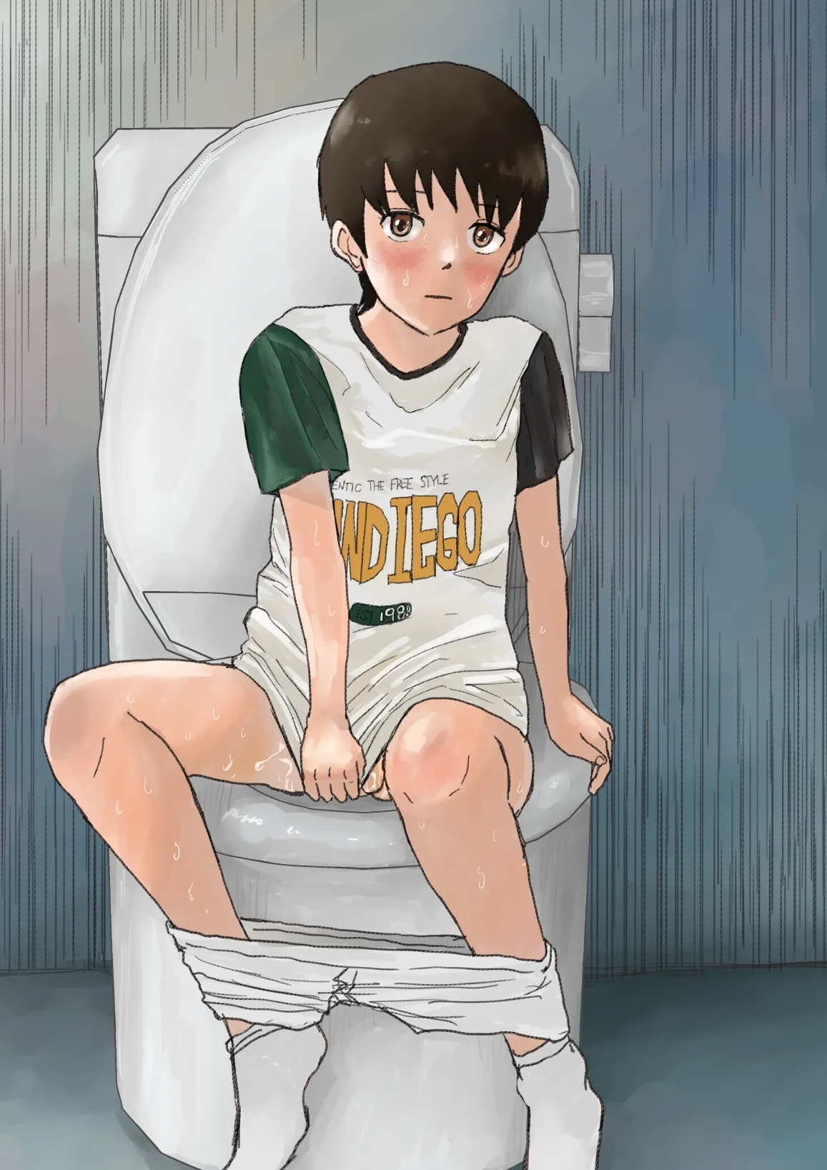 Oshiego shota o koshitsu toire ni tsurekonde... - Page 22