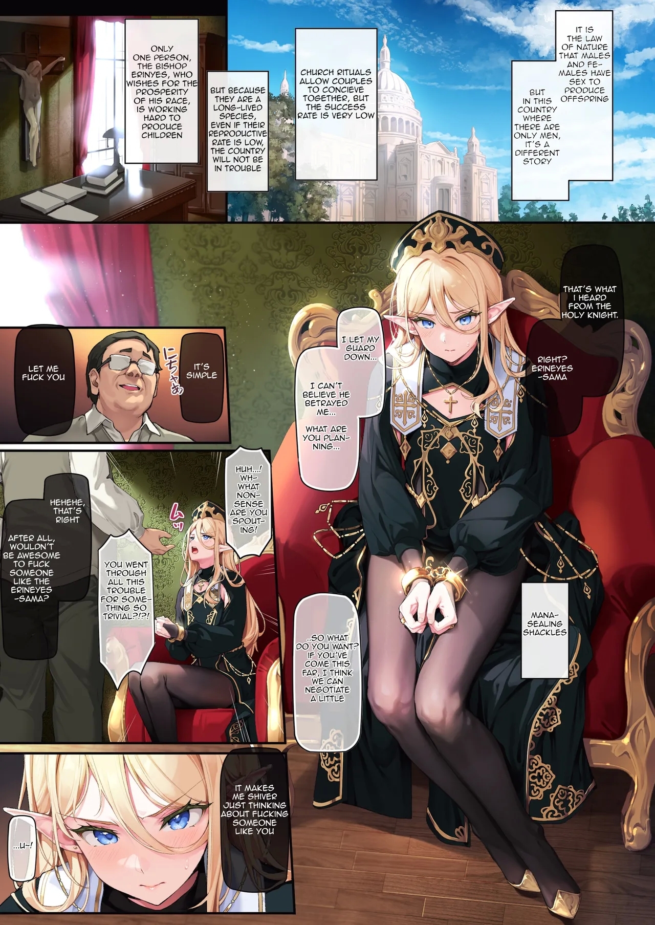 Isekai Otokonoko Mesu Danshi Shisai Kan Ochi Seijoku Jutai | Another World Trap Holy Priest Depraved Holy and Humiliated Conception - Page 3