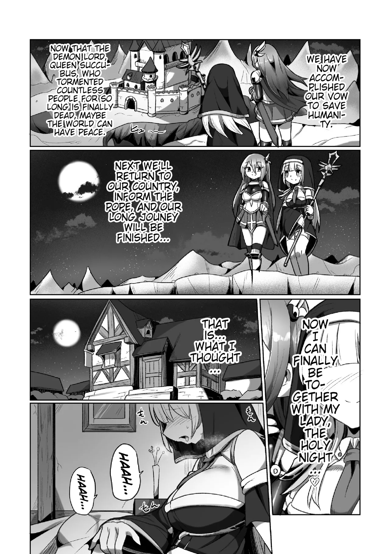 2D Comic Magazine Futanari Les Haramase Mesuzao Fuck de Kyousei Chakushou! Vol. 2 | Futanari Lesbian Impregnation, Forced Fertilization from Getting Fucked Woman Dick! - Page 49
